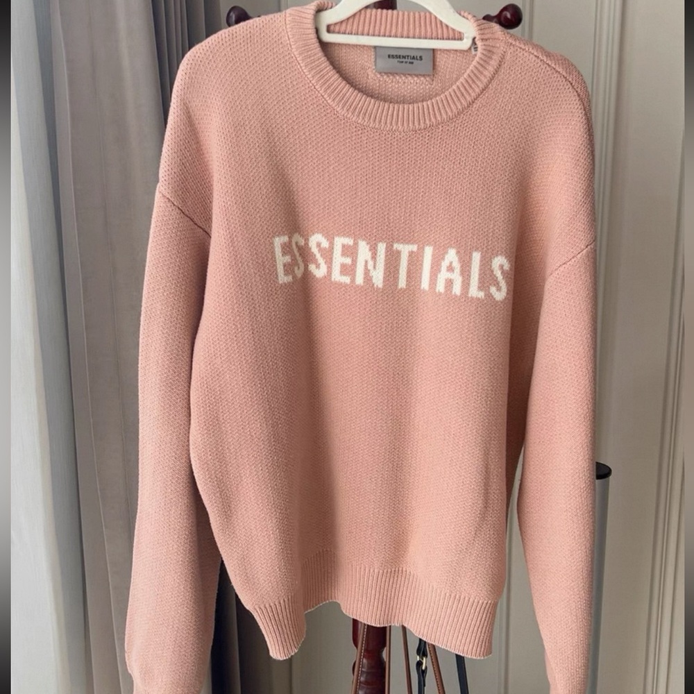 Essentials Pink Sweater for kids